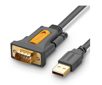 Kabel i złączka UGREEN Kabel adapter USB-A - DB9 RS-232 1.5m CR104 szary